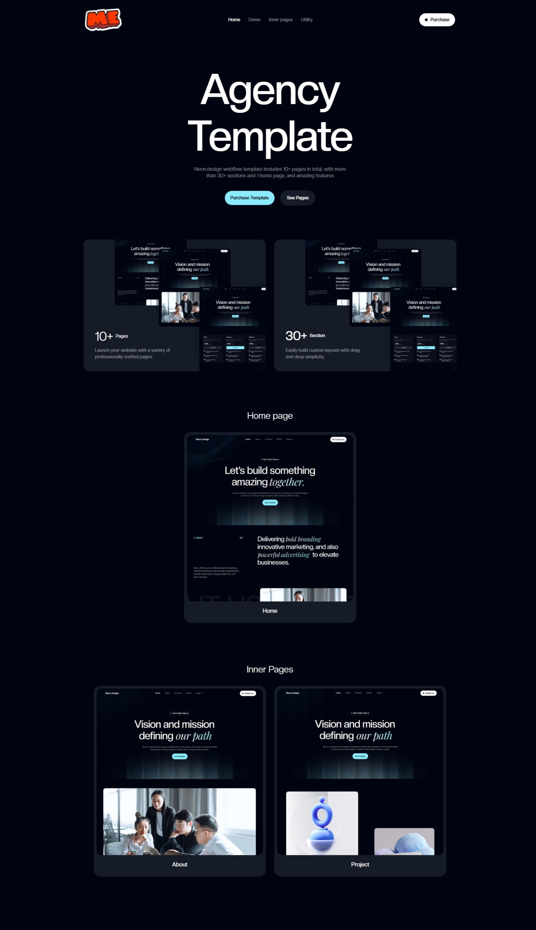 Agency Template Website