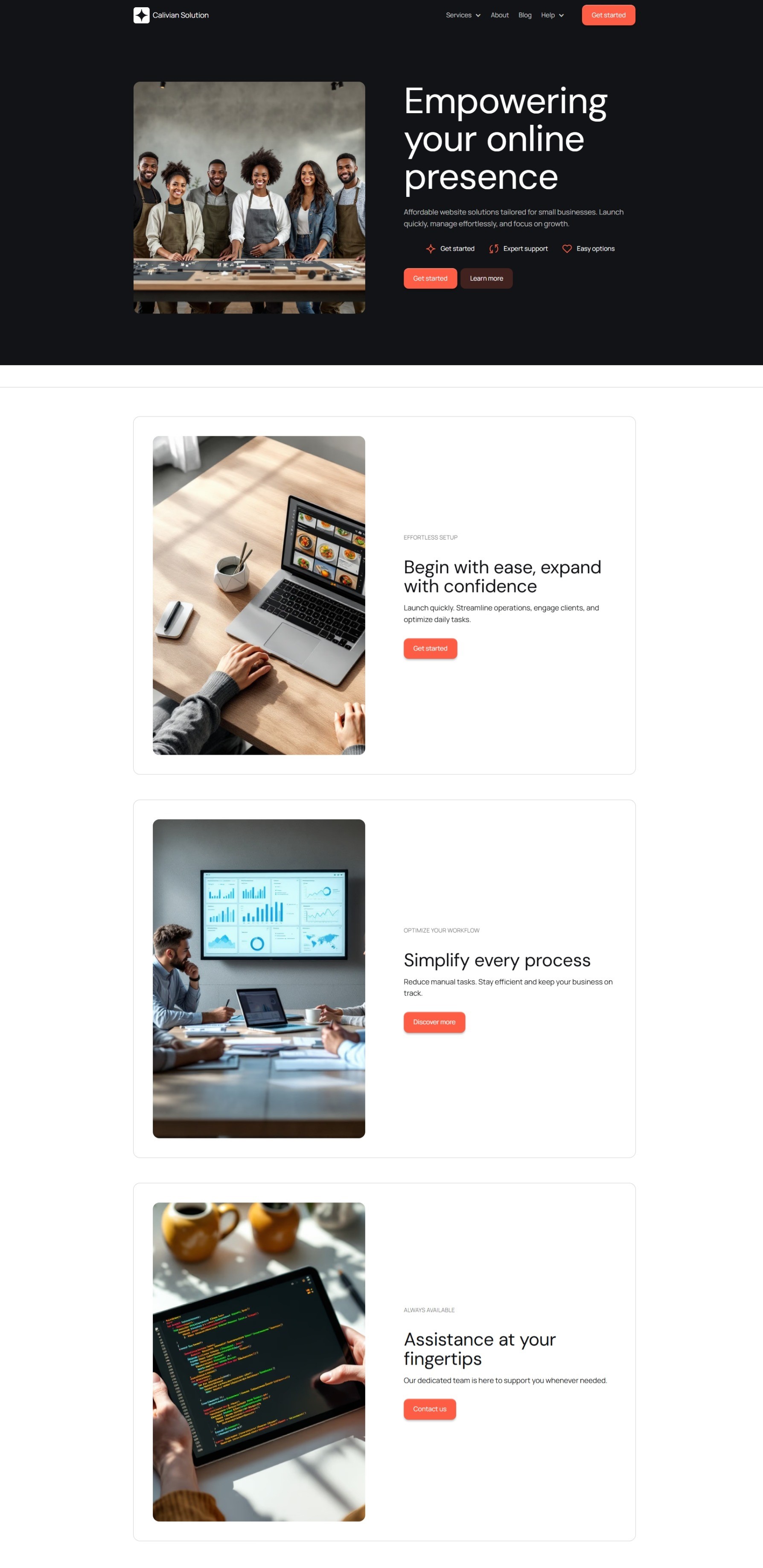 Business Solutions Website