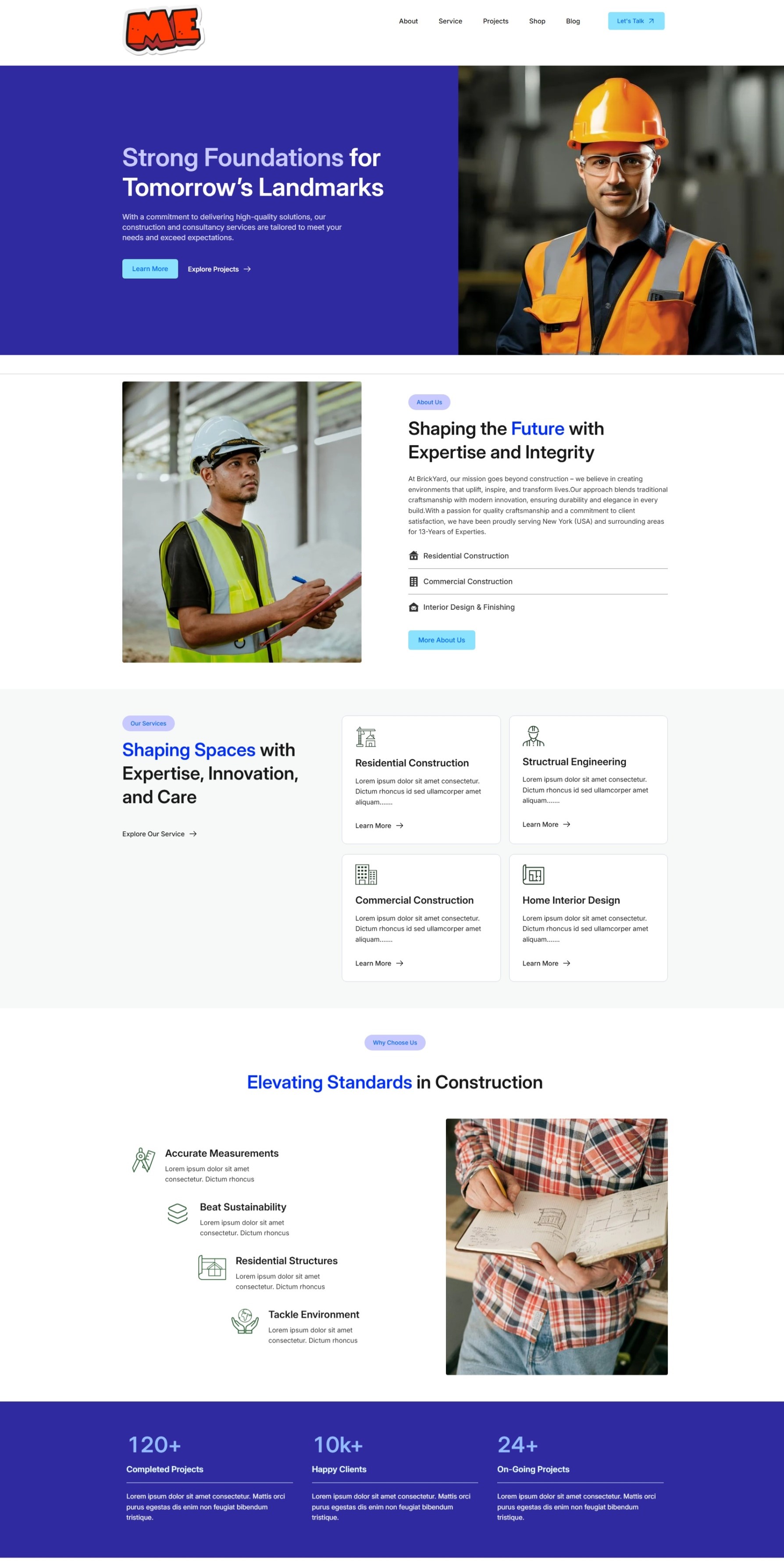 Construction Company Website