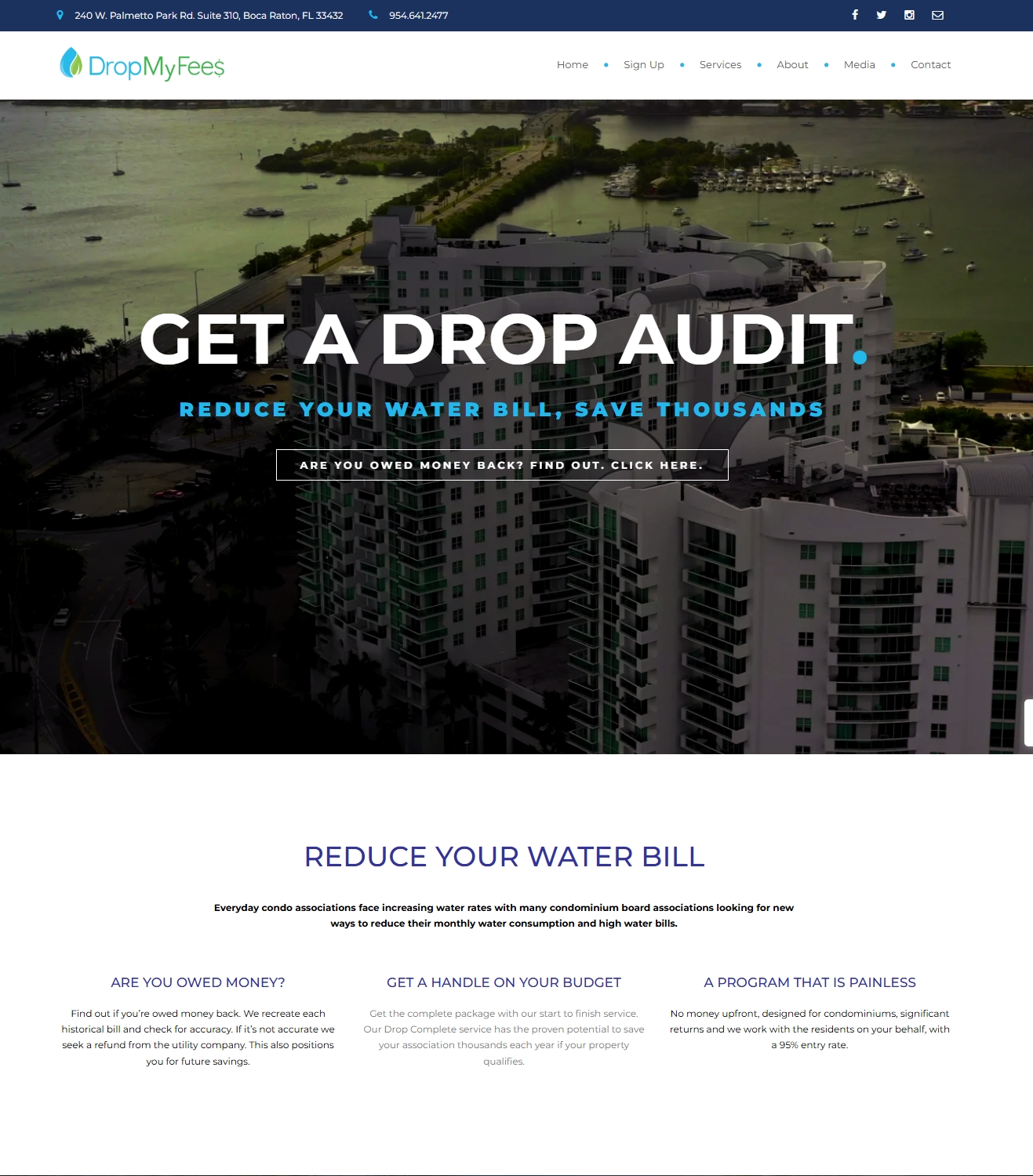 DropMyFees Water Audit Service